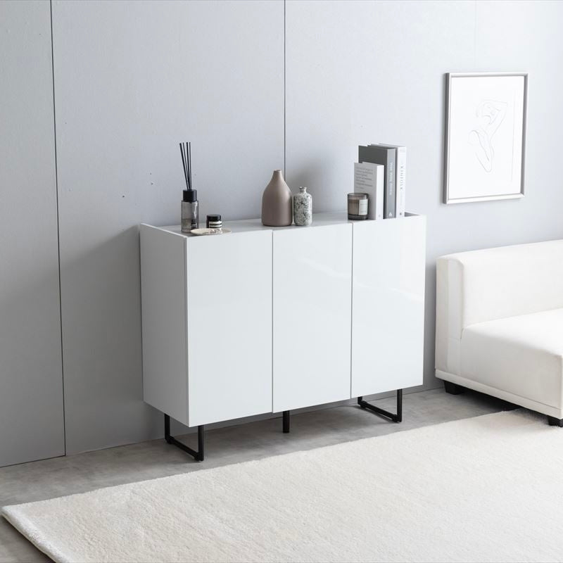 [幅100cm]2way石目柄サイドボード