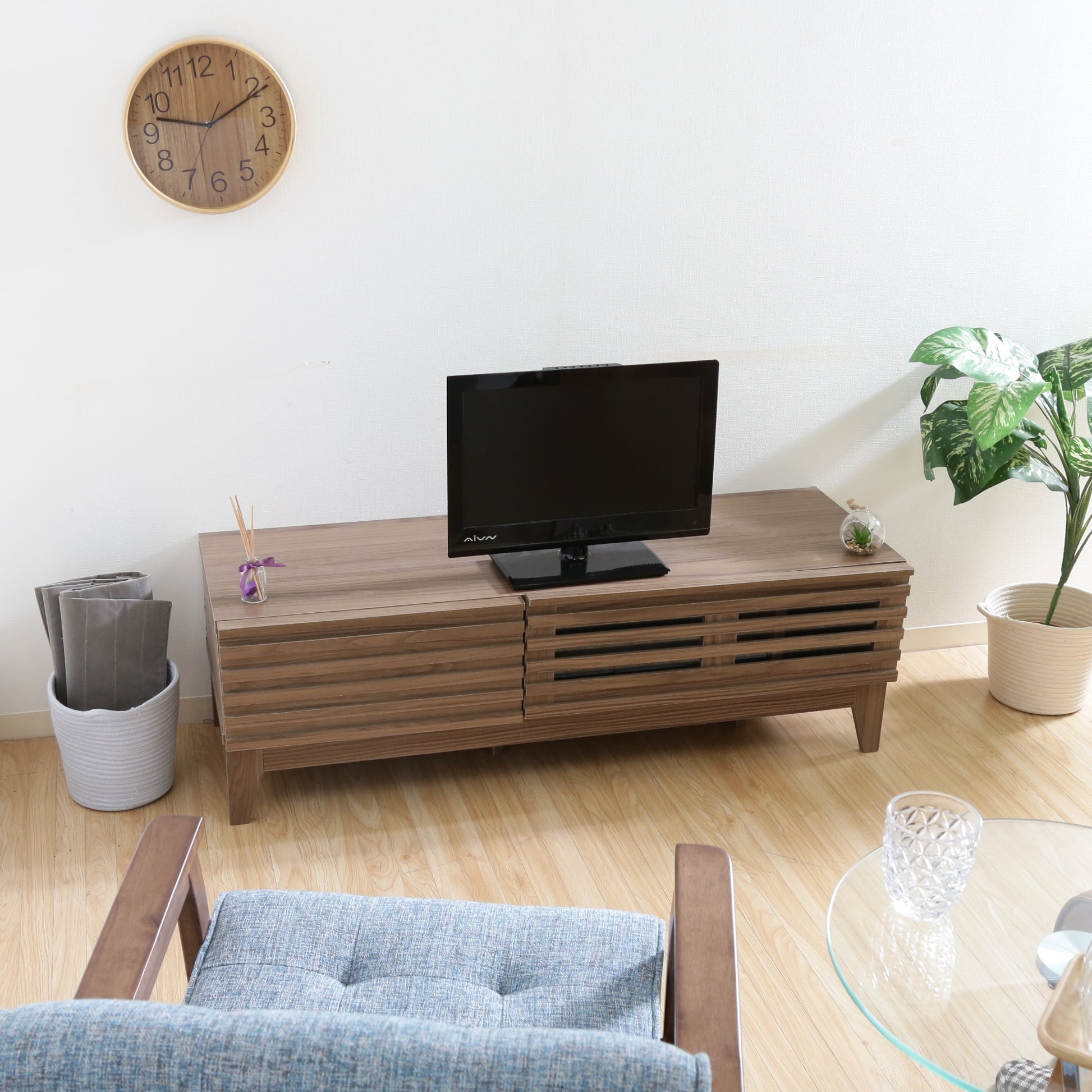 ナチュラルウッド テレビボード 収納(3/20まで) テレビボード｜デザインテレビボード 幅120cm- territory