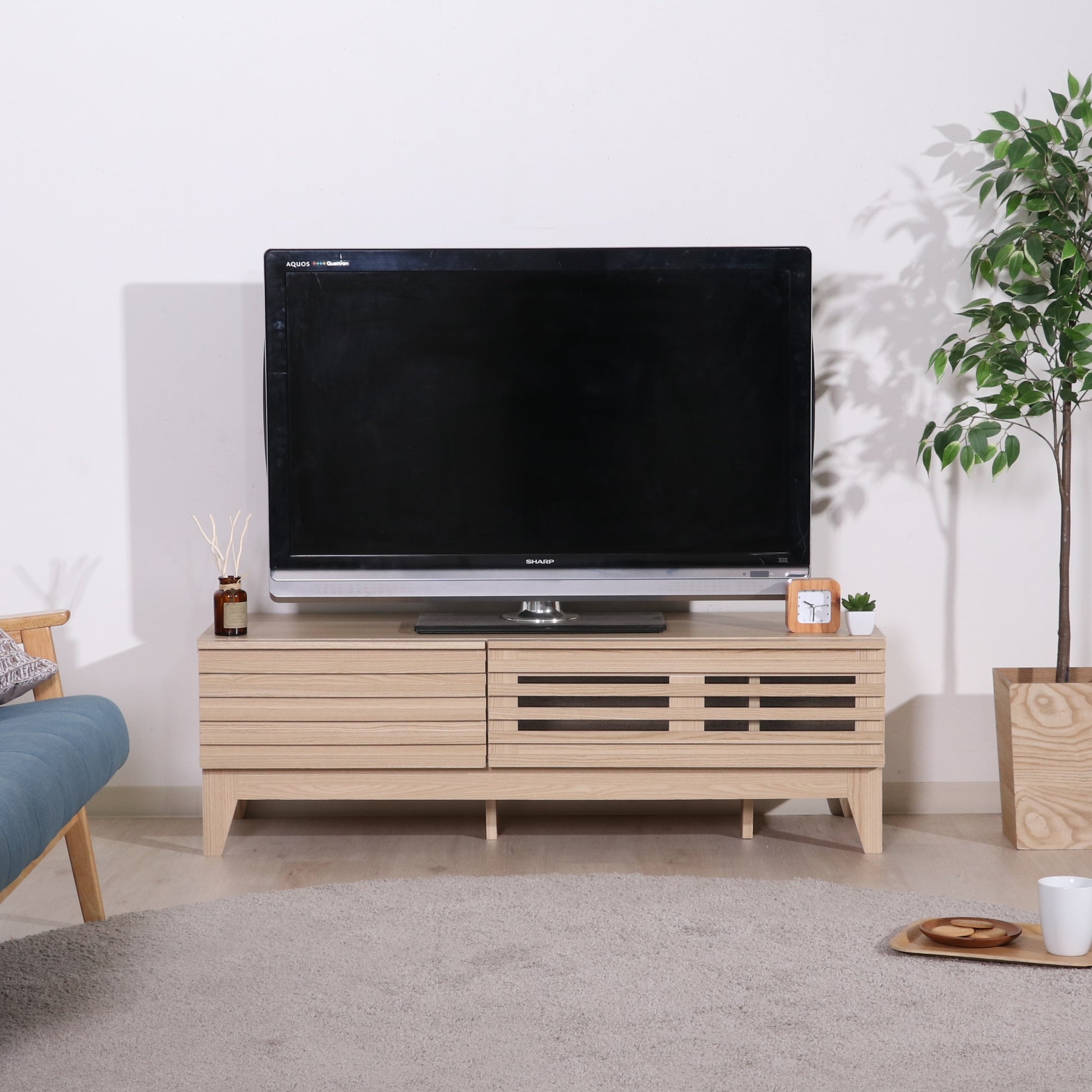 ナチュラルウッド テレビボード テレビボード｜デザインテレビボード 幅120cm- territory