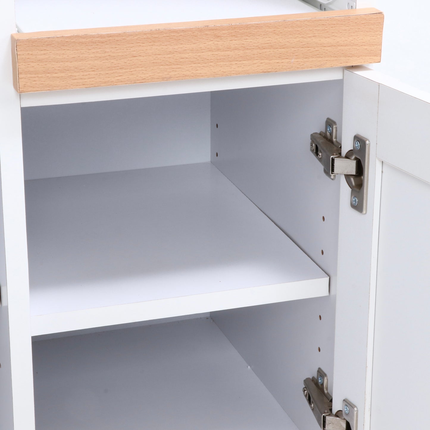 キッチンカウンター ホワイト×ナチュラル