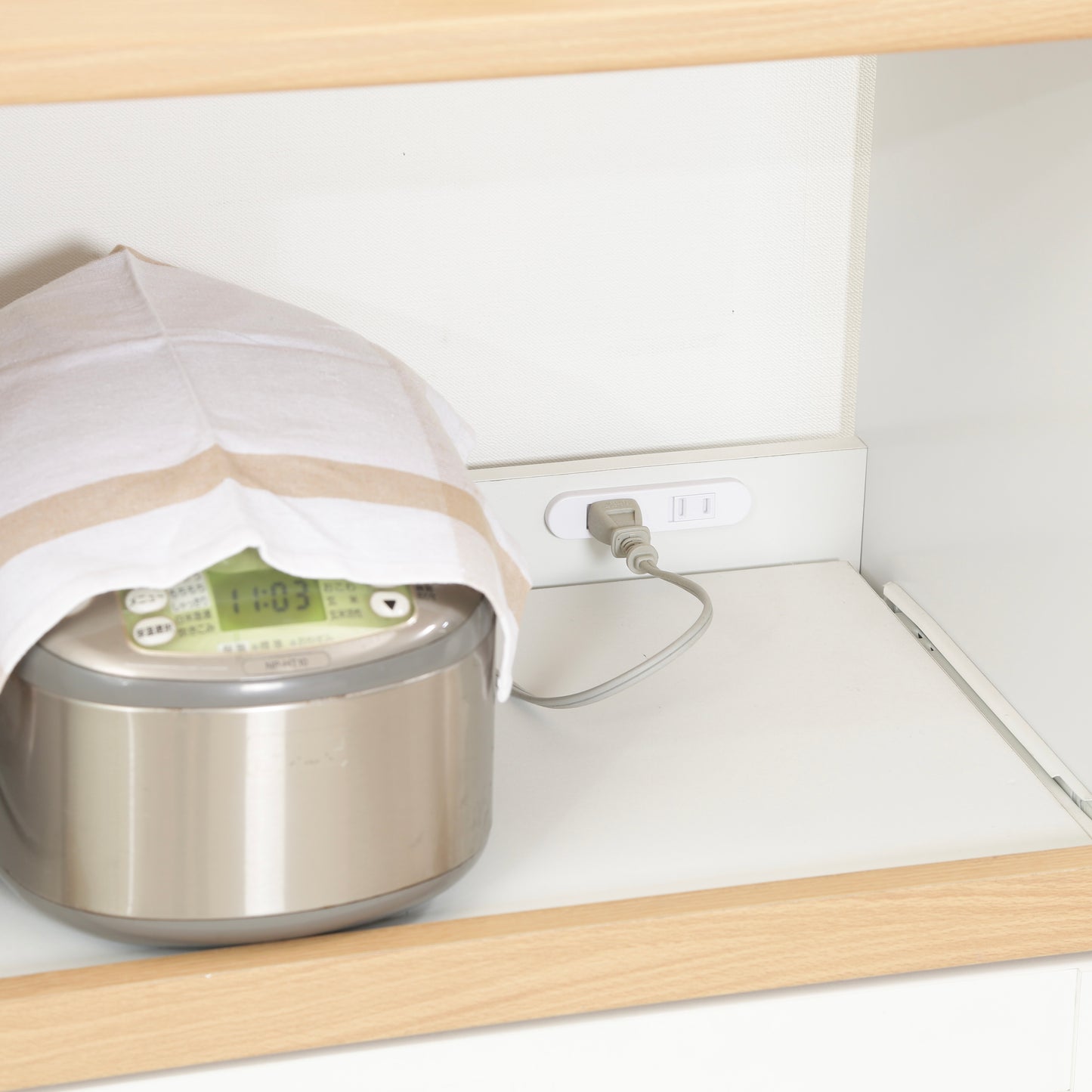 キッチンカウンター ホワイト×ナチュラル