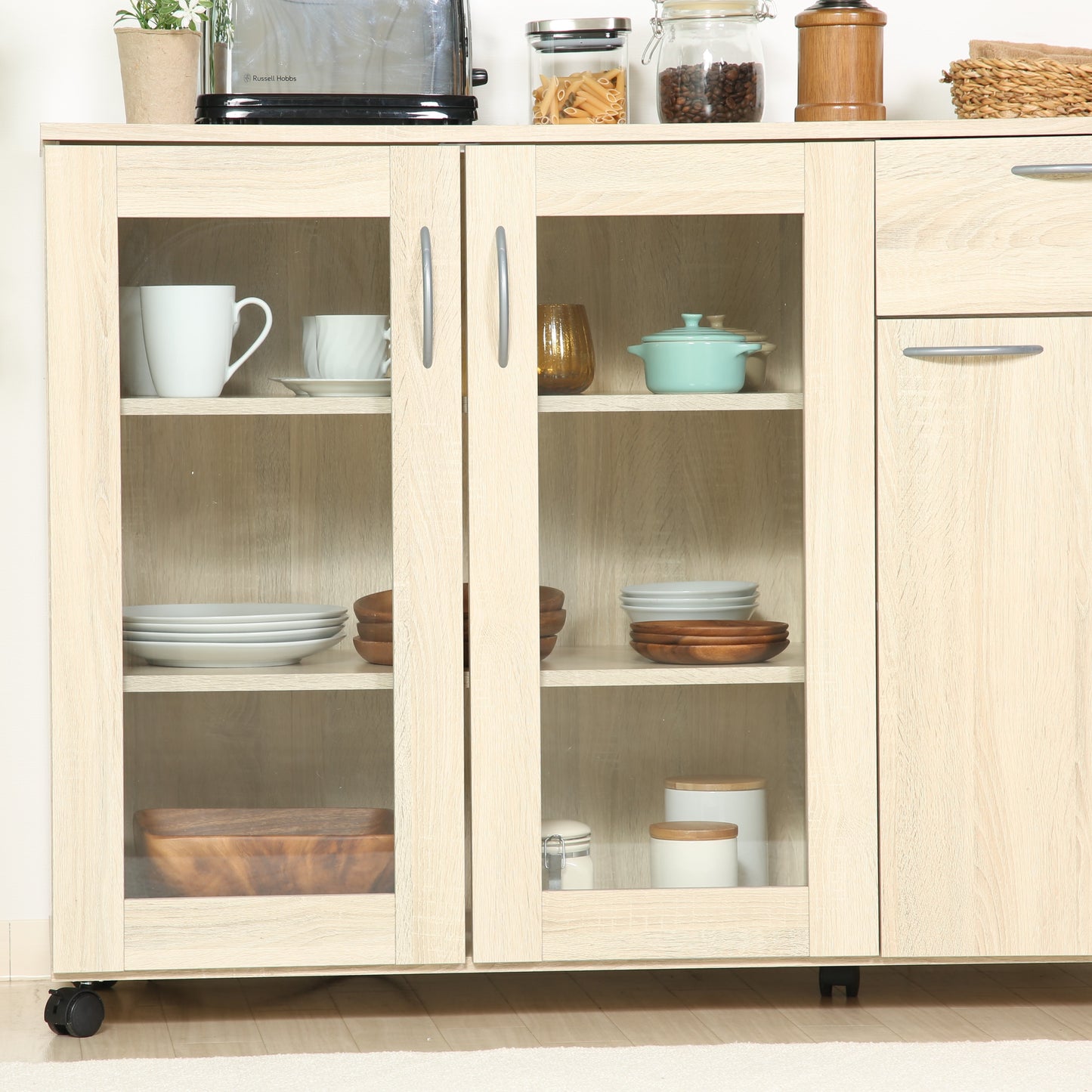 キャスター付キッチンキャビネット