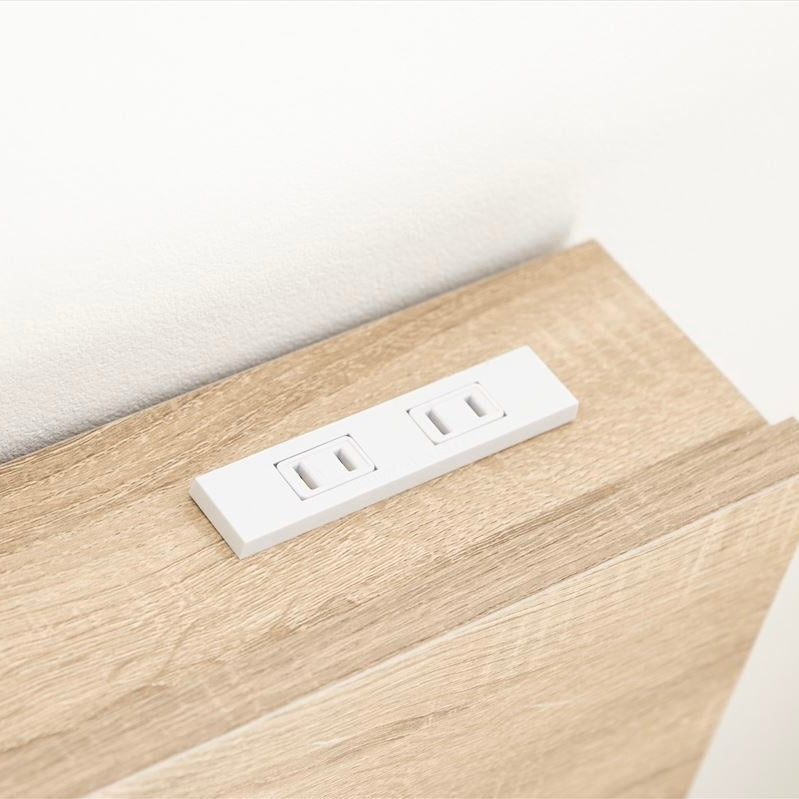 シングルサイズすのこベッドのコンセント部分