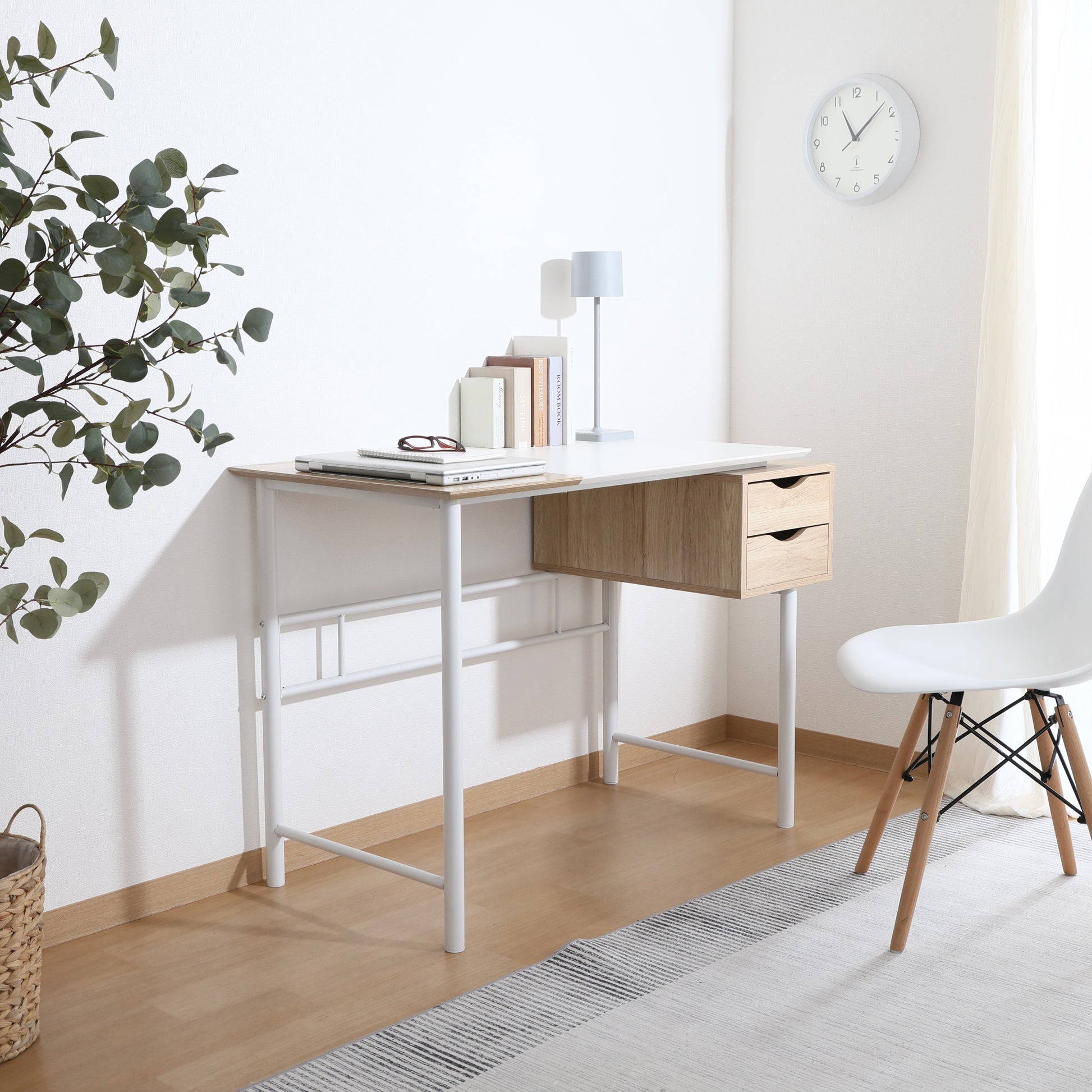 デスク｜引き出し付きバイカラーデスク - territory