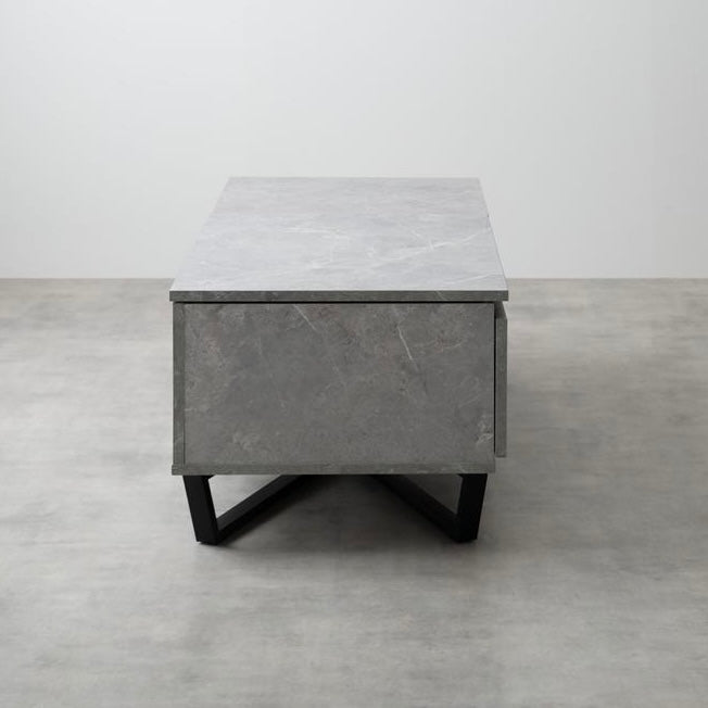 [幅90cm]昇降式引き出し付きセンターテーブル