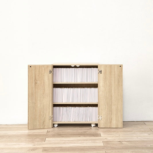 キャスター付きブックシェルフ