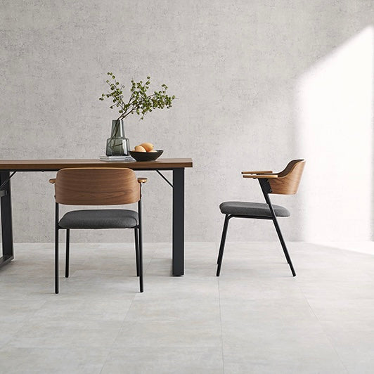 美フォルム異素材アームチェア