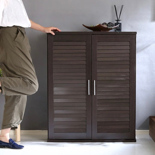 [幅75cm]ルーバーシューズボックス