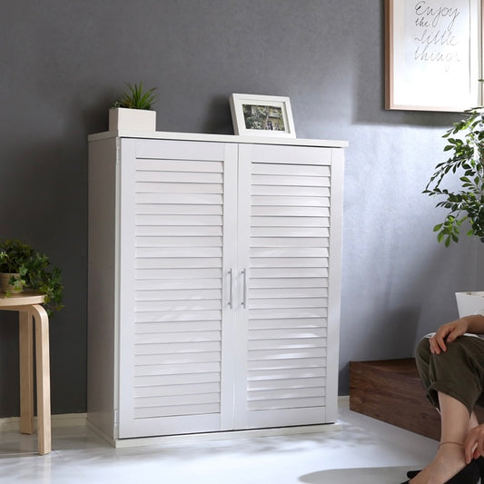 [幅75cm]ルーバーシューズボックス