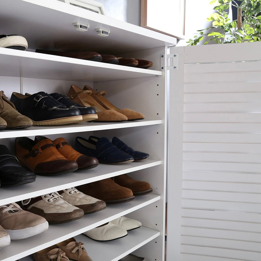 [幅75cm]ルーバーシューズボックス