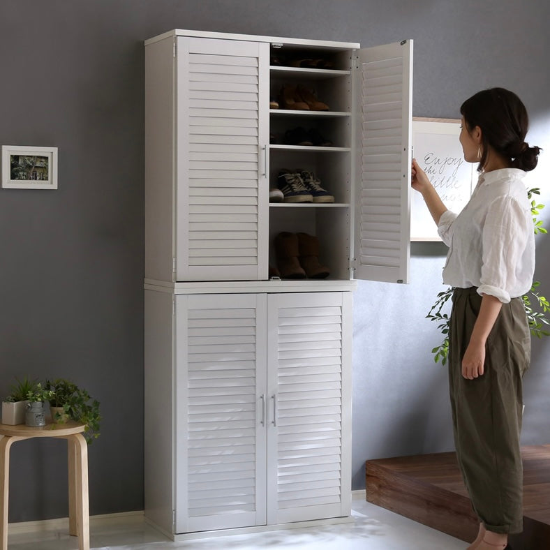 [幅75cm]ルーバーシューズボックス