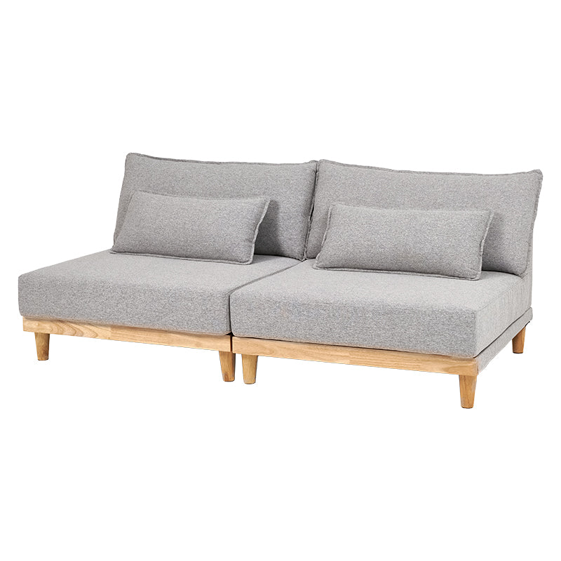 座面が広い2人掛けのソファ