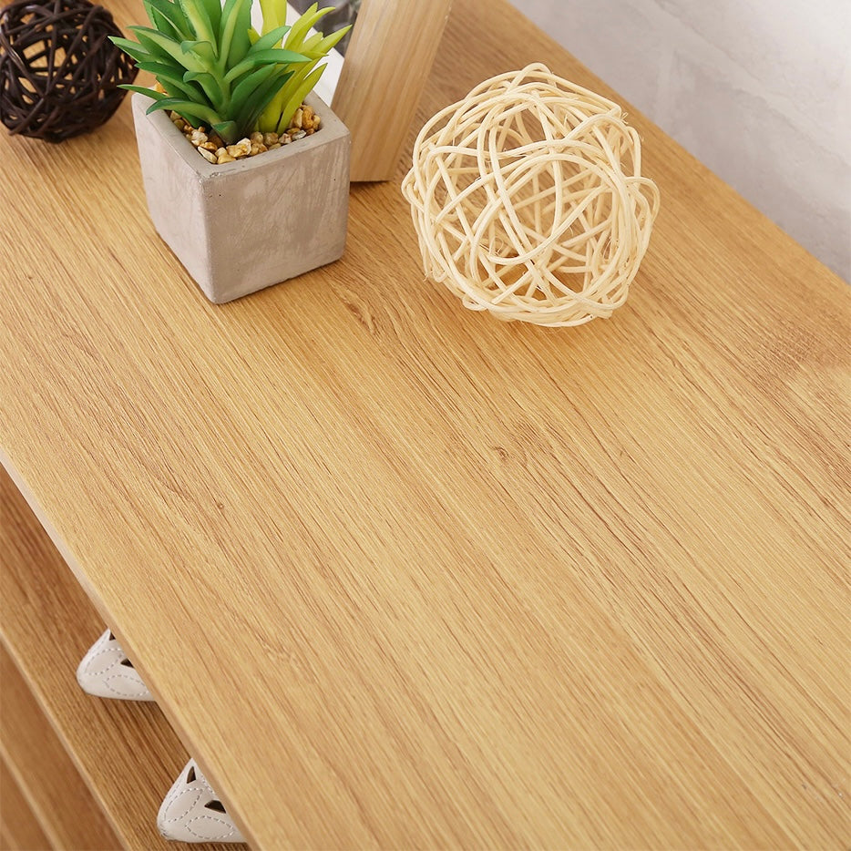 木目調シューズラック6段