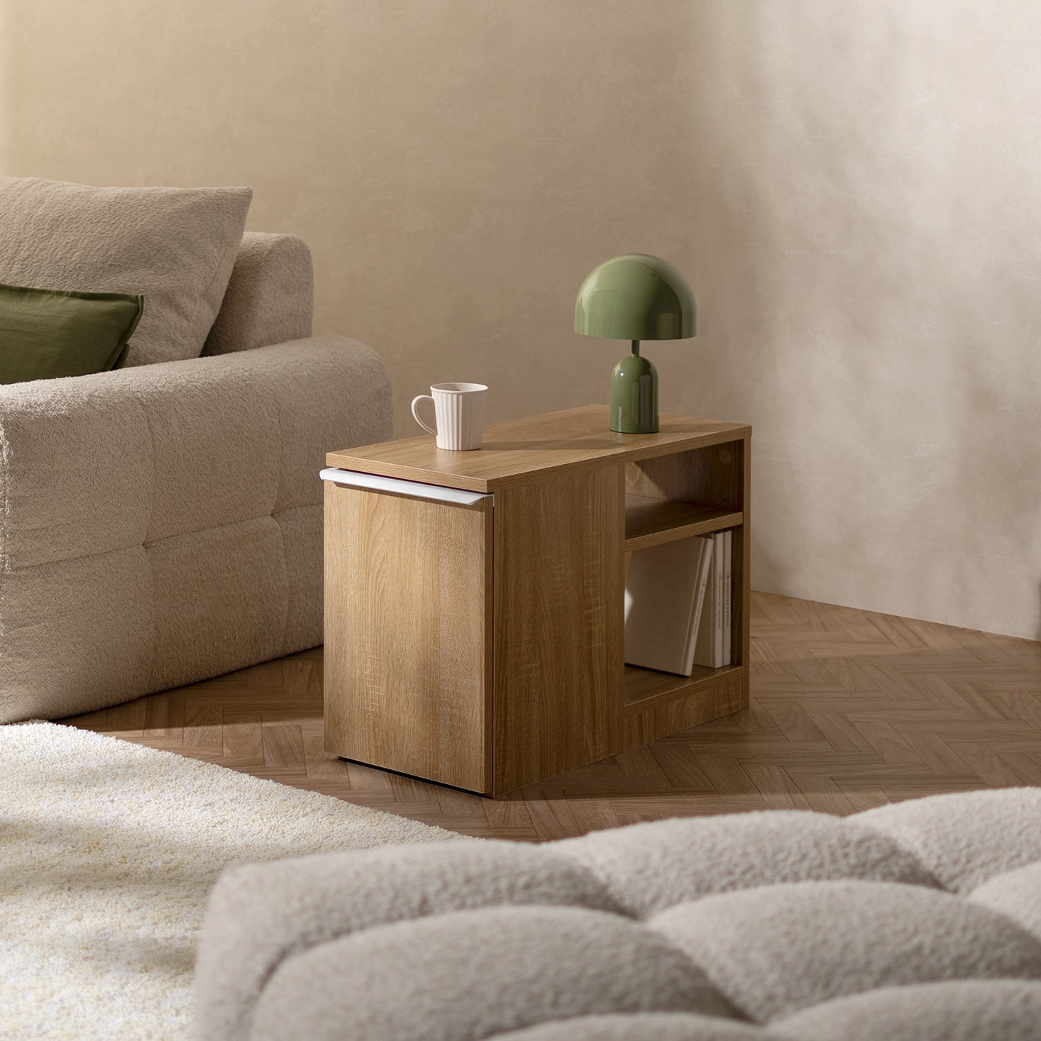 サイドテーブル｜ダストボックス付きサイドテーブル - territory