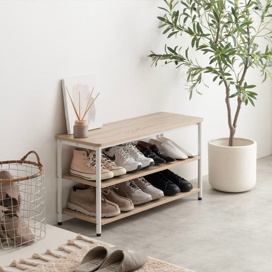 [幅80cm]3段シューズラック