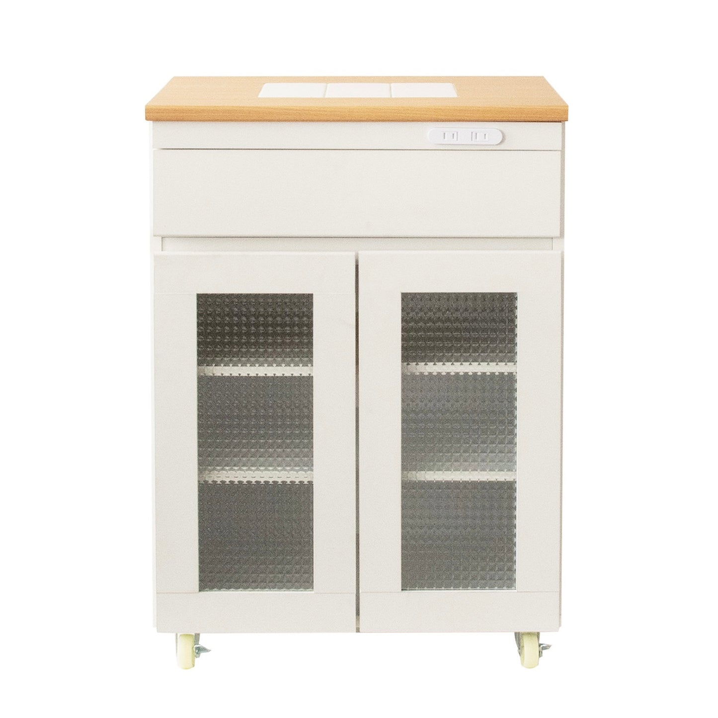 キャスター付きコンパクトキッチンキャビネット[幅60cm]