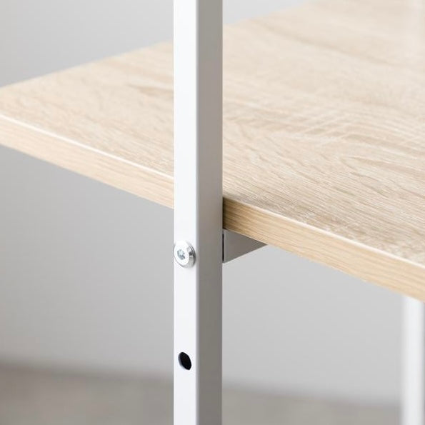 [幅40cm]棚付きスリムハンガーラック