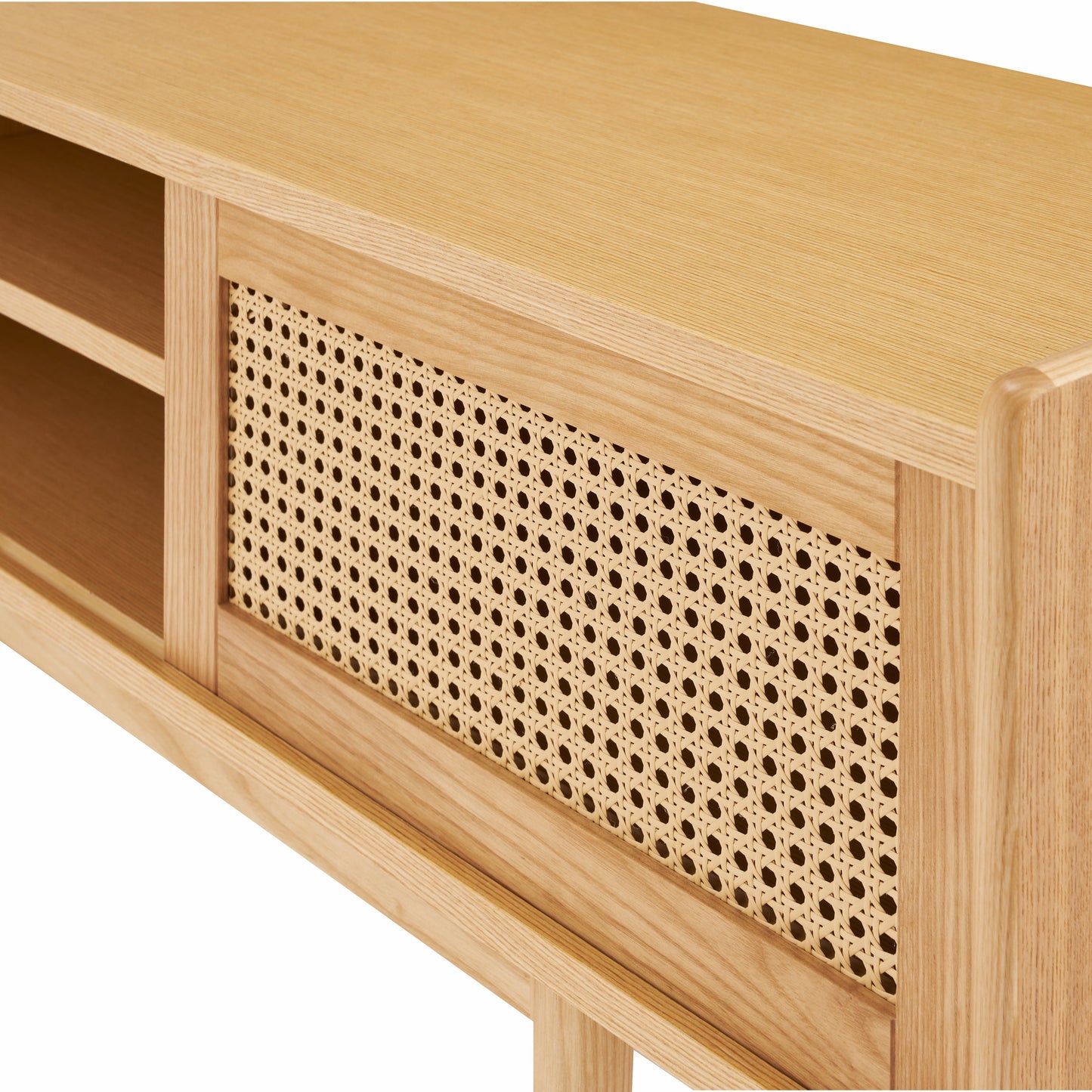 ラタン風デザインがお洒落なテレビ台