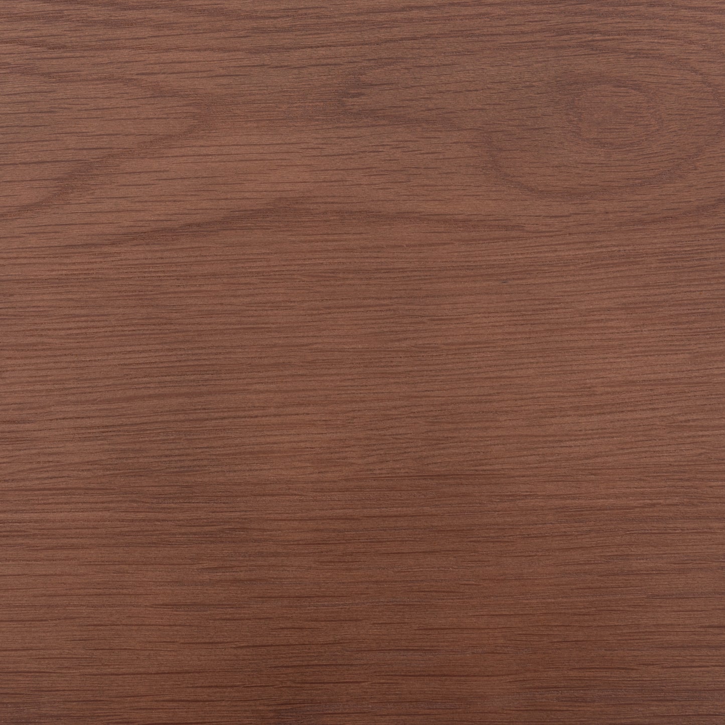 天然木オーク材を使用したシンプルなダイニングテーブルのウォルナットカラーの天板のアップ