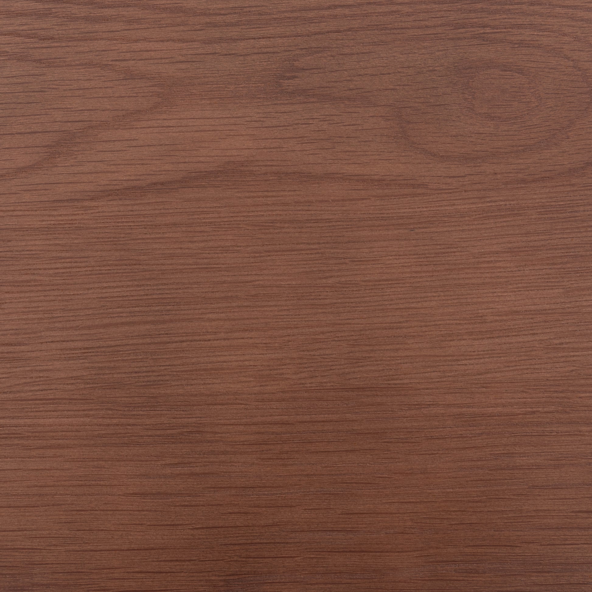 天然木オーク材を使用したシンプルなダイニングテーブルのウォルナットカラーの天板のアップ