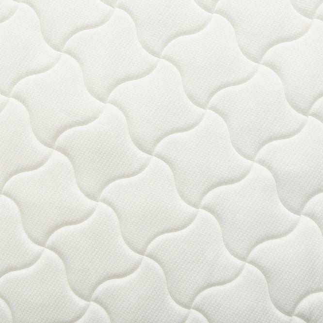 ホワイトのポケットコイルマットレスの表面