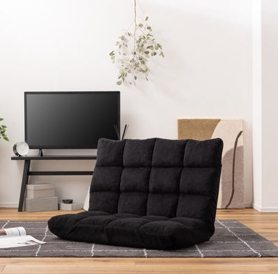 ブラックのもこもこ座椅子