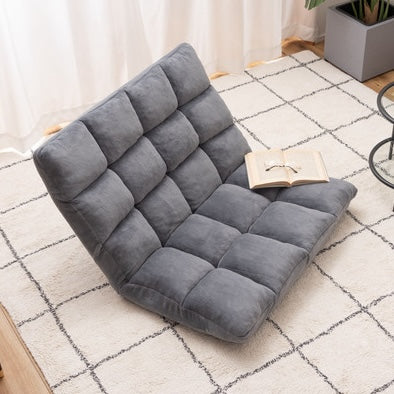 グレーのもこもこ座椅子