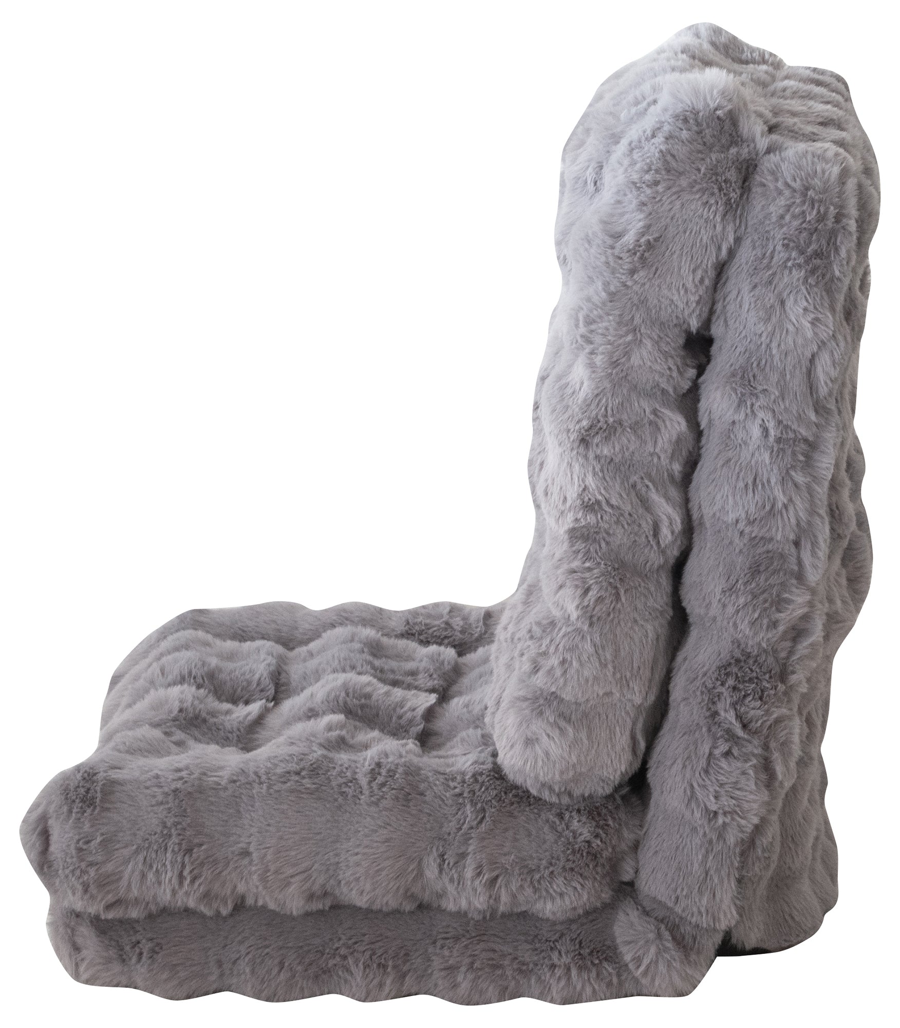 ふわとろ3way座椅子グレーを横側から写している様子