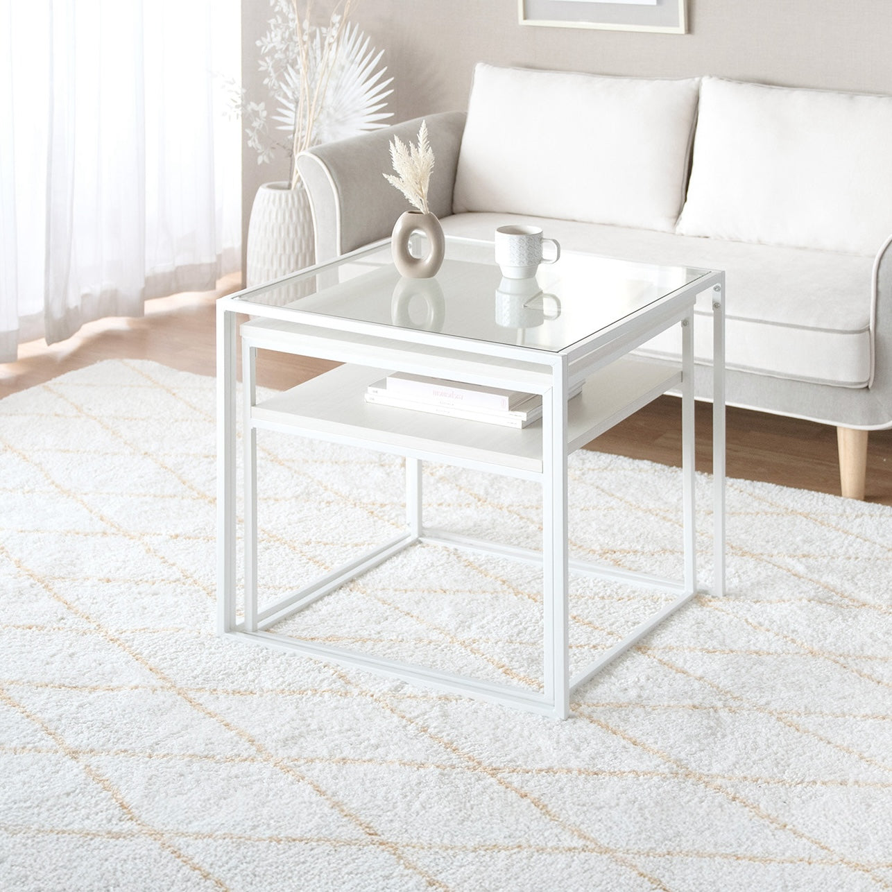 ネストスクエアローテーブル