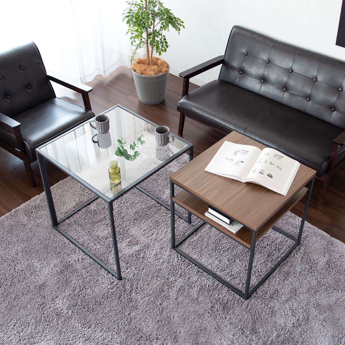 ネストスクエアローテーブル