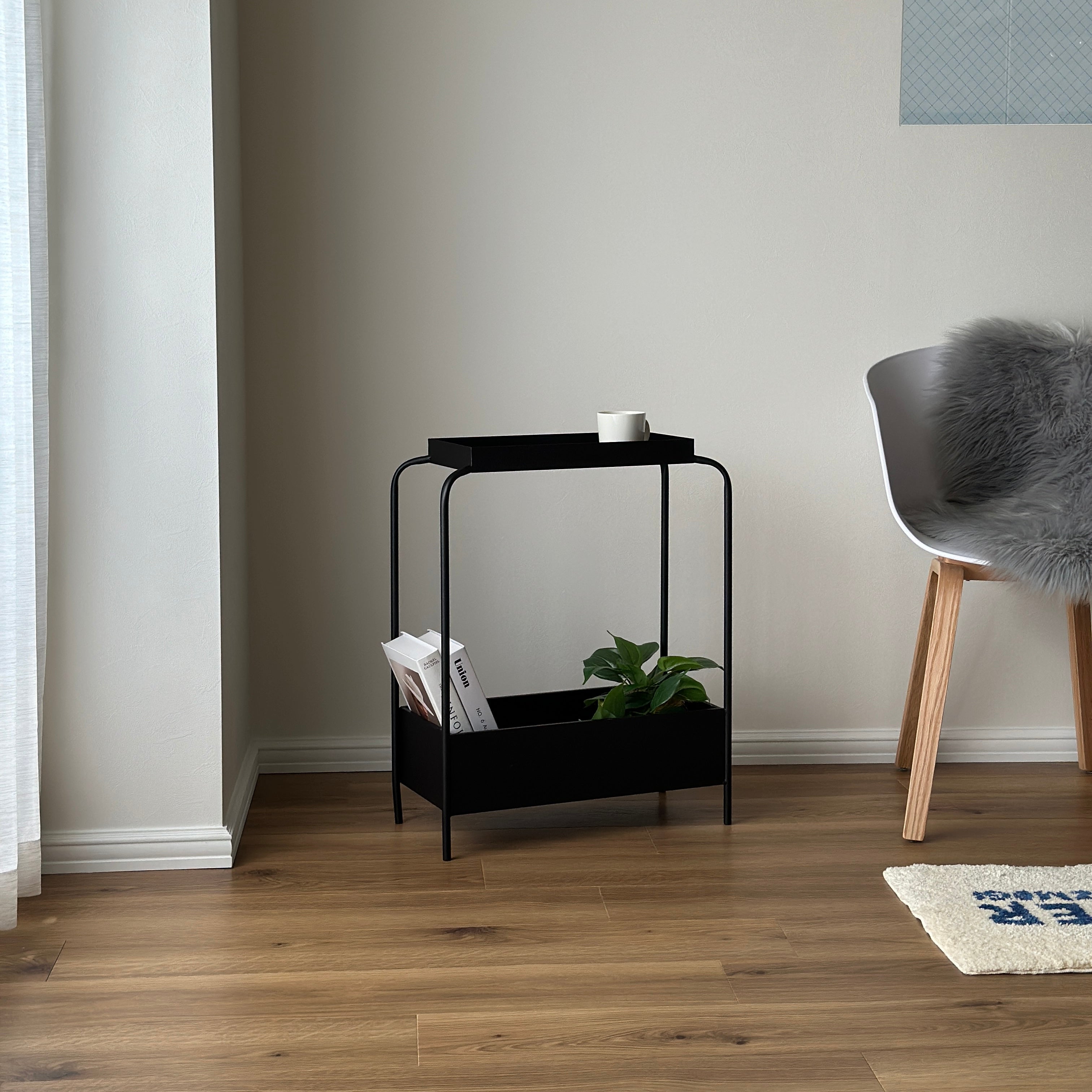 ブランドジュリエ サイドテーブル 黒 アイアン ブランドジュリエ