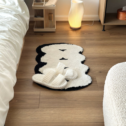 モノトーンクラウドラグ