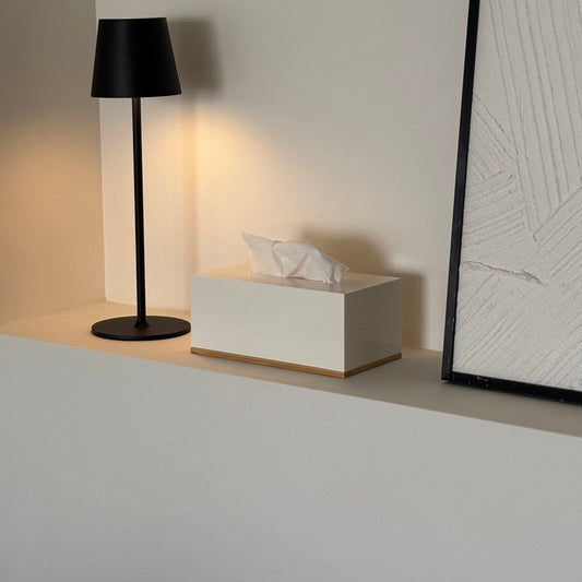 ウッドベースのティッシュケース