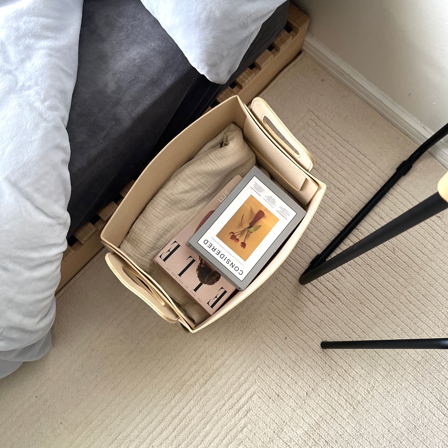 フェルト折畳みバスケット