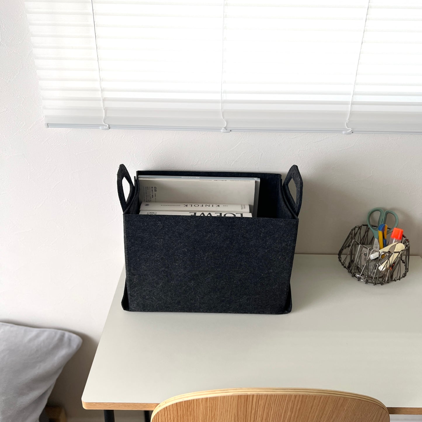 フェルト折畳みバスケット