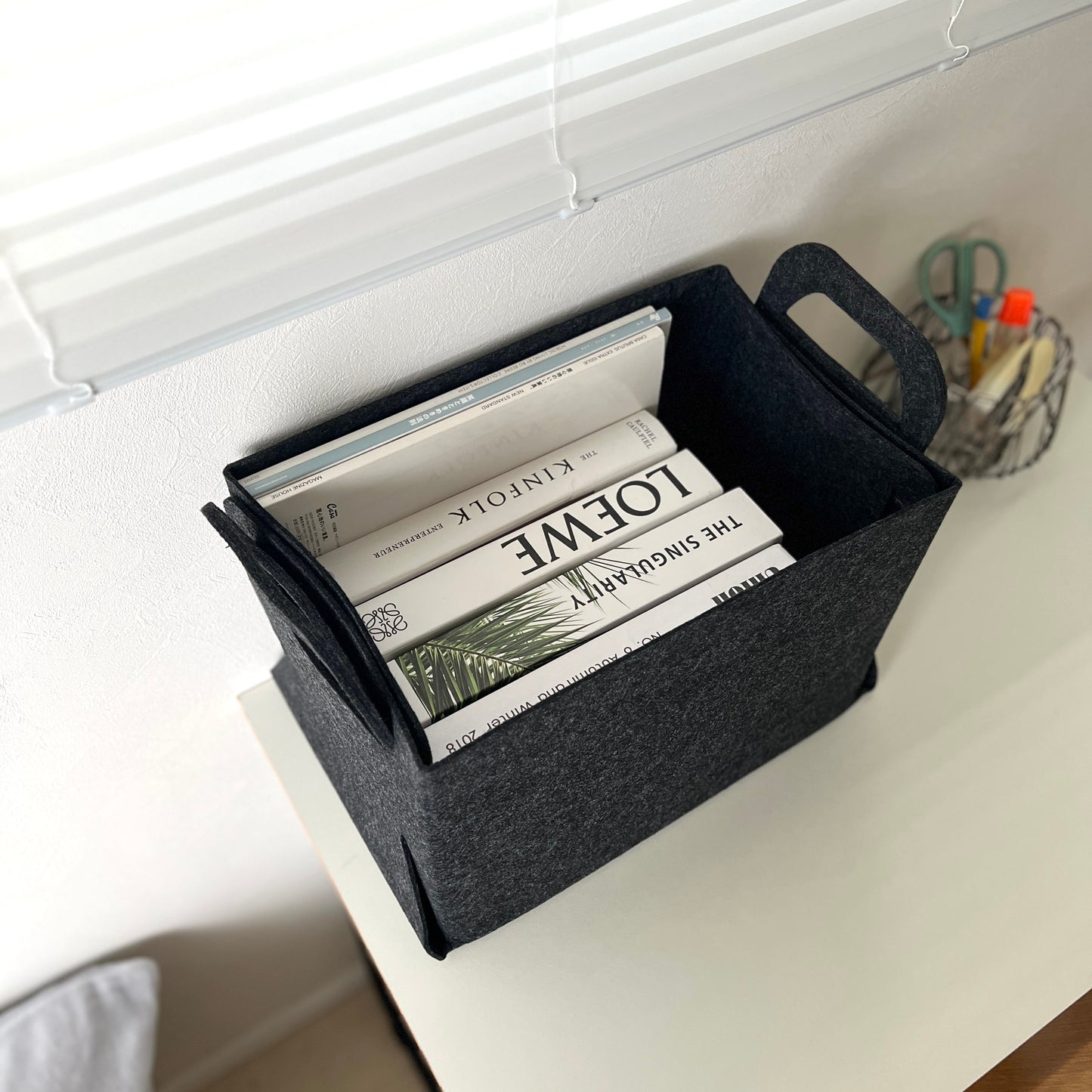 フェルト折畳みバスケット