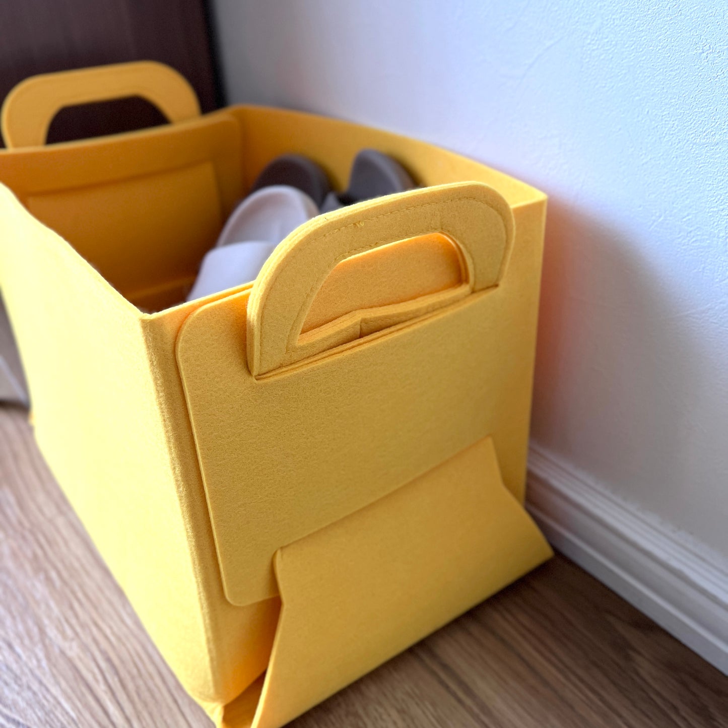 フェルト折畳みバスケット