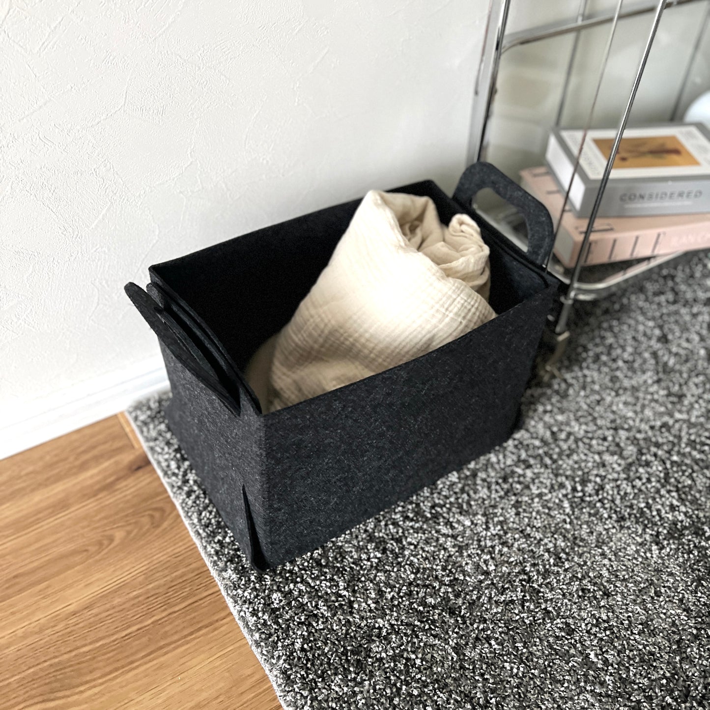 フェルト折畳みバスケット