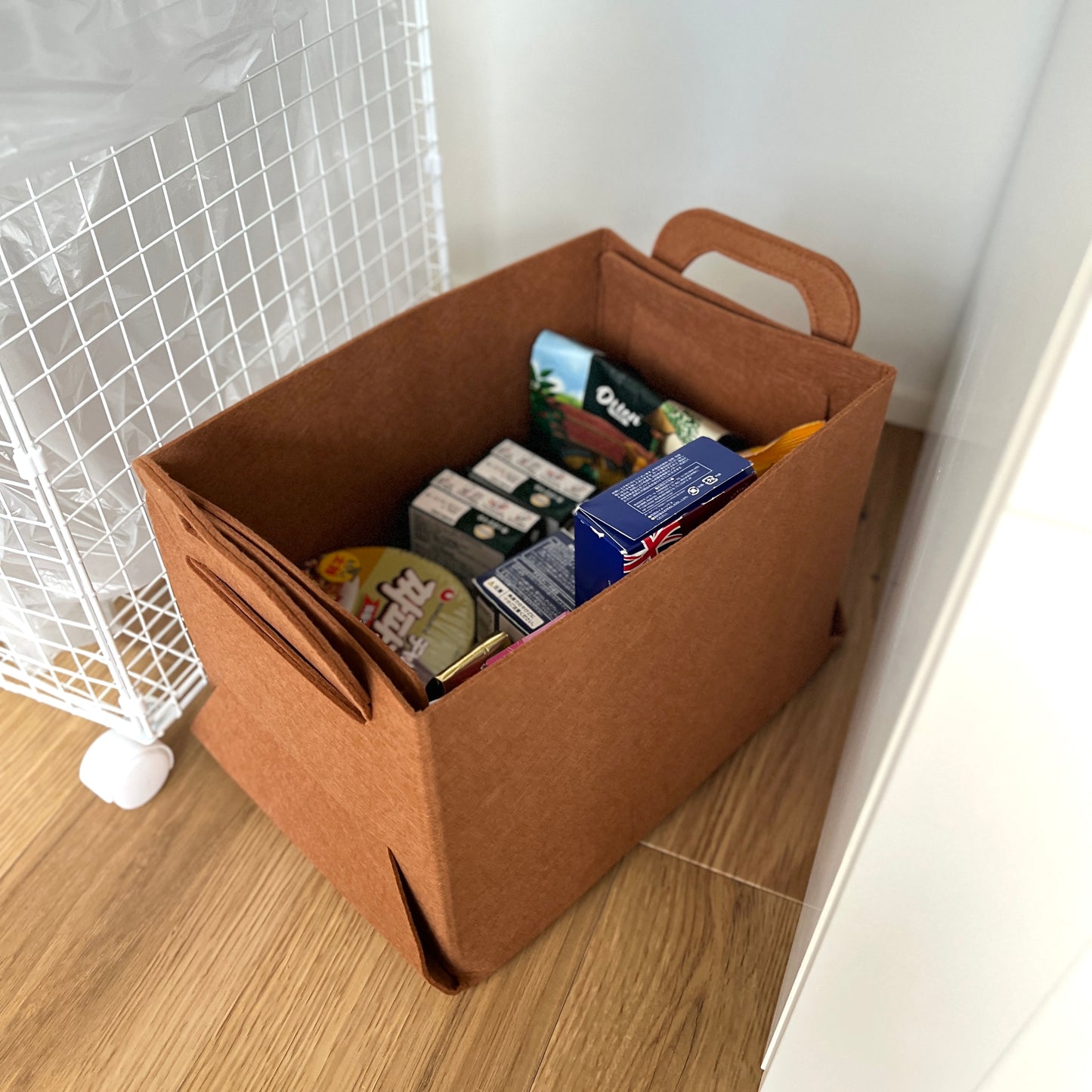 フェルト折畳みバスケット