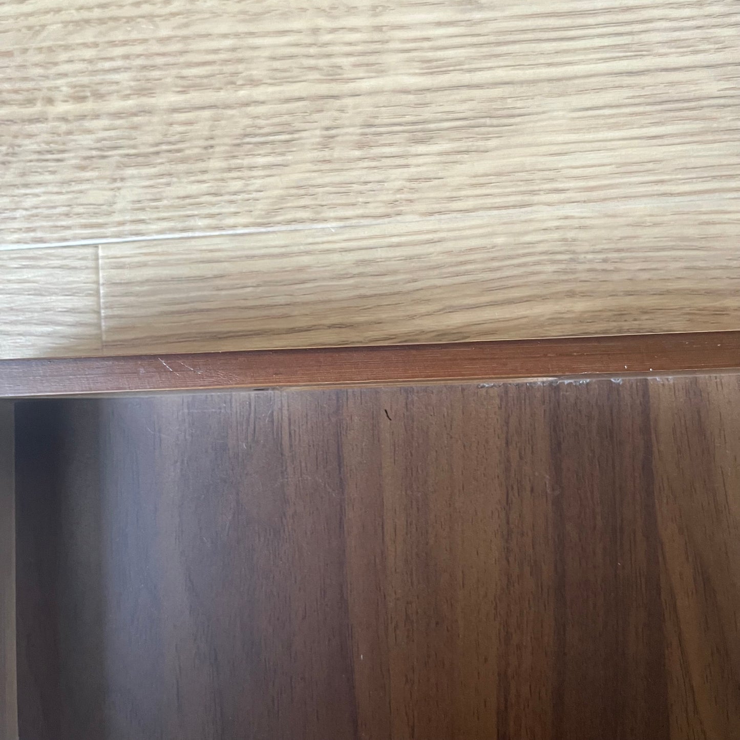 【outlet】メッシュバスケット付きワゴン ウォルナット