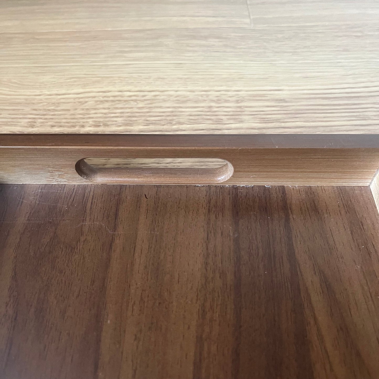 【outlet】メッシュバスケット付きワゴン ウォルナット