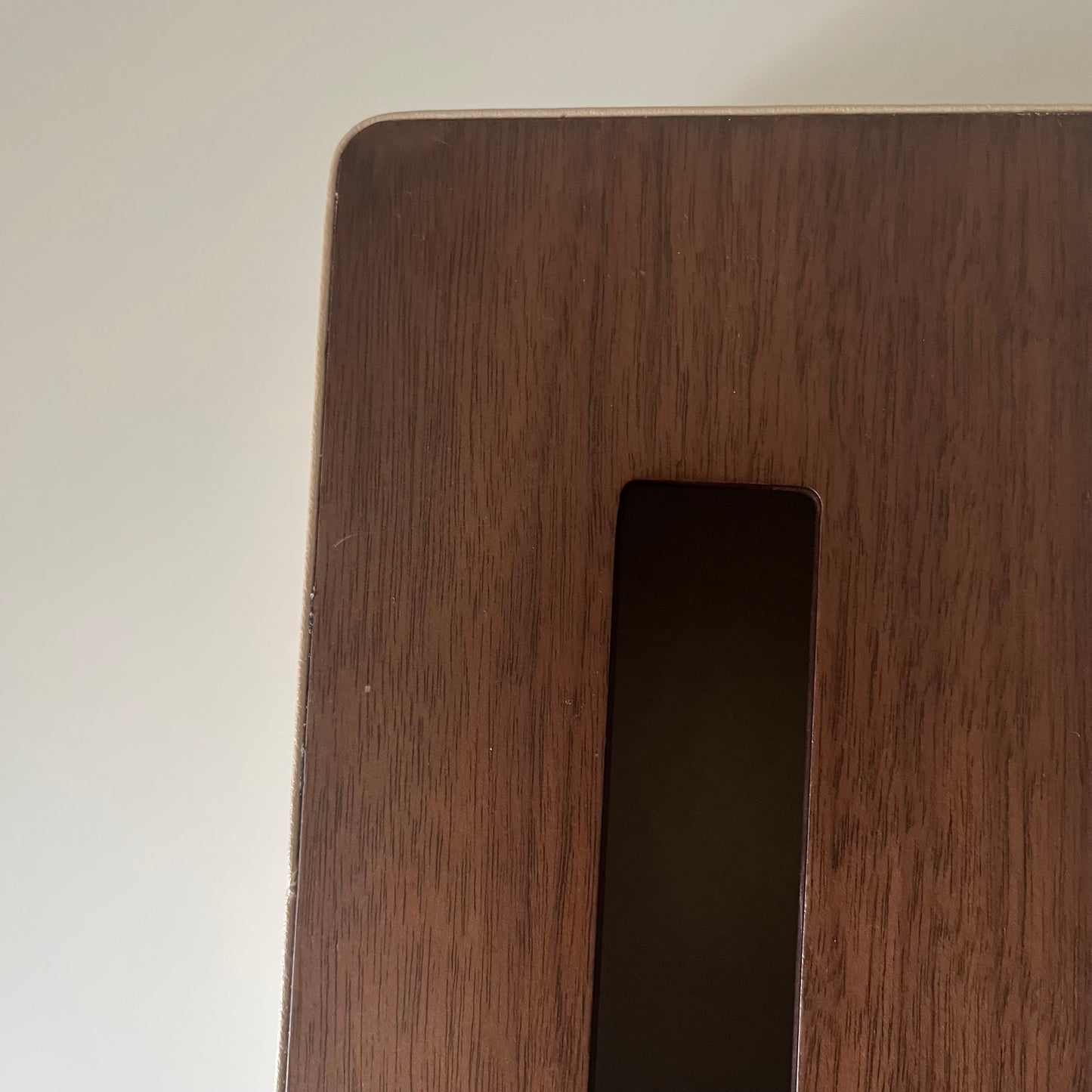 【outlet】ウッド×レザー調ティッシュケース