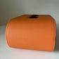 【outlet】楕円レザー調ティッシュケース オレンジ