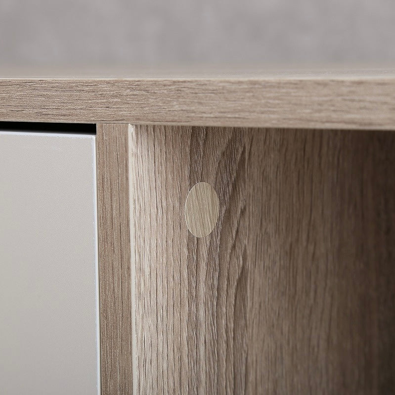 ナチュラルバイカラー縦開きキャビネット