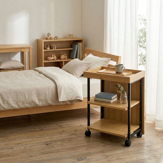 調節可能キャスター付きワゴン