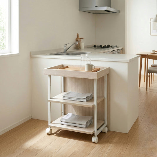 調節可能キャスター付きワゴン