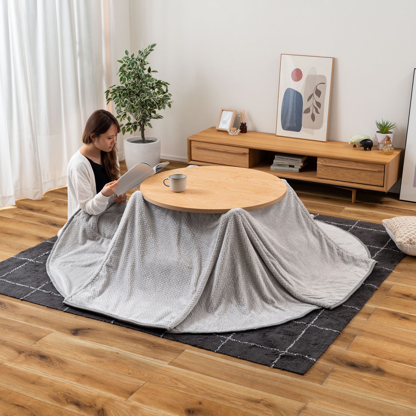 ニット風こたつ布団