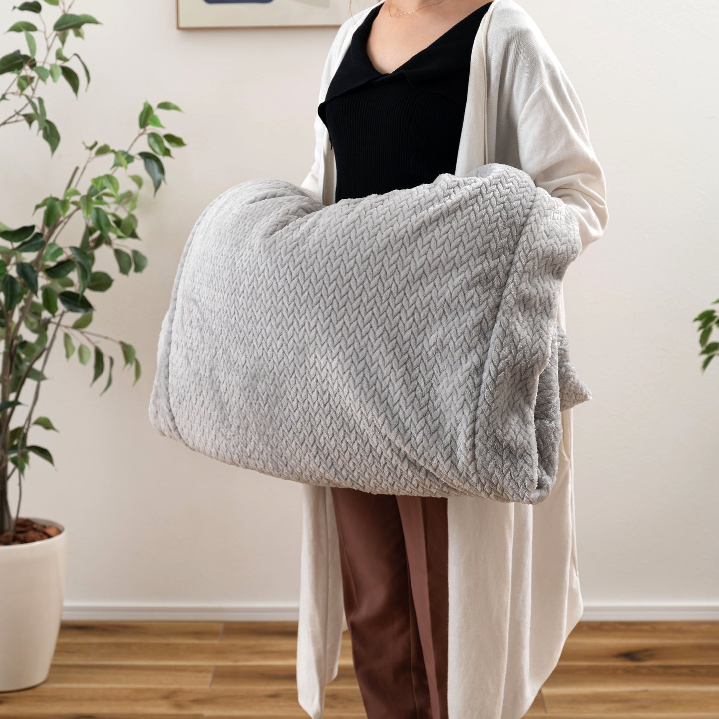 ニット風こたつ布団