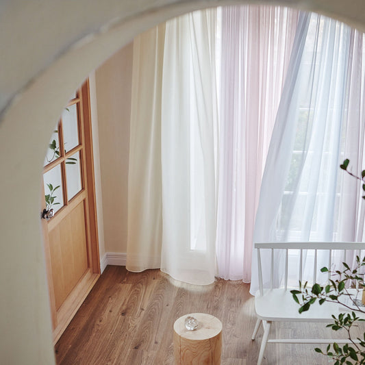 幅210cm[両開き2枚セット]とろみシアーカーテン