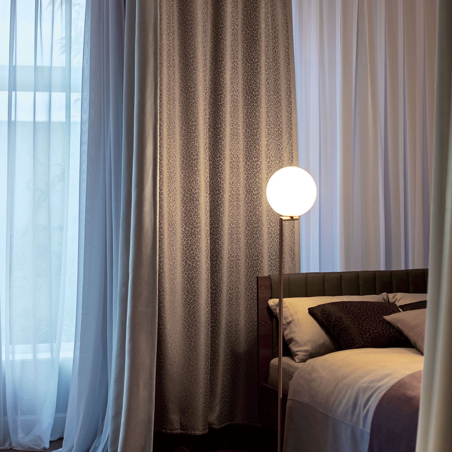 幅175cm[両開き2枚セット]とろみシアーカーテン